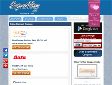 Tablet Screenshot of couponalbum.in